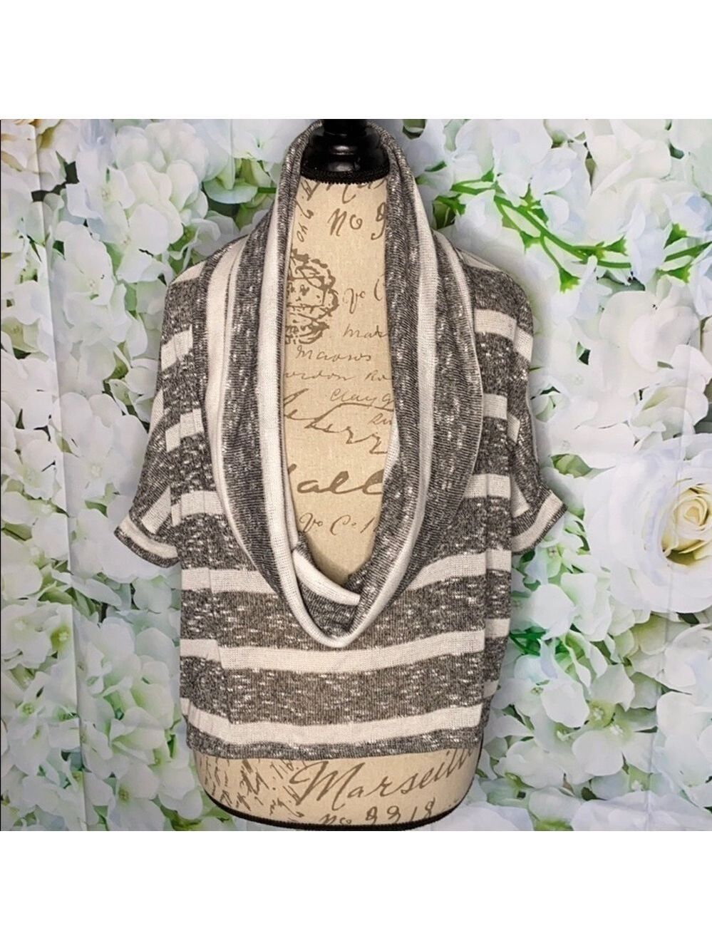 PINC Low Cowl-Neck Striped Jumper